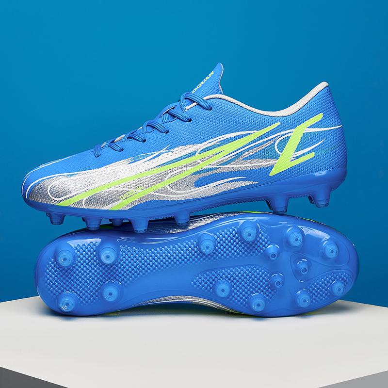 32-47 Unisex Düşük Üst Uzun Spike Futbol Ayakkabıları Erkek ve Kız Suni Çim Pratik Antrenman Ayakkabıları