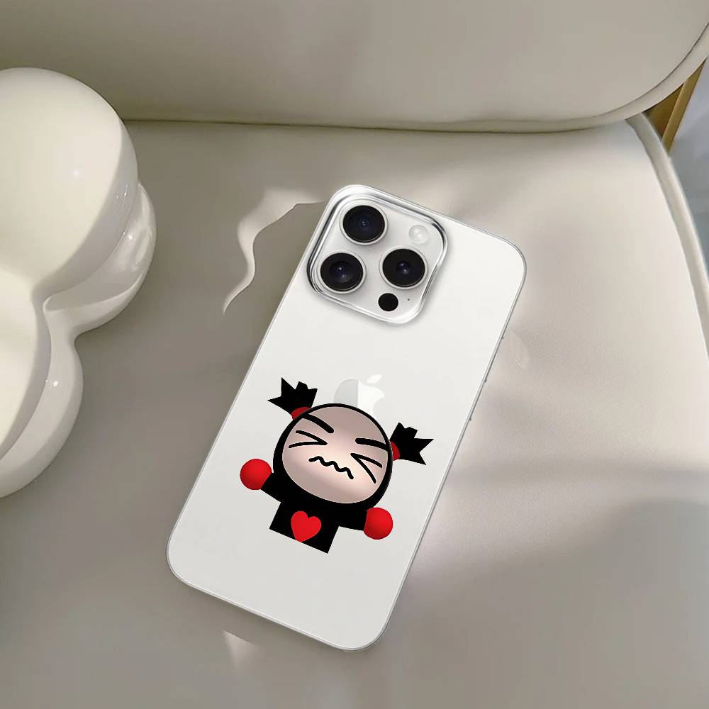 Doll Pucca And Garu Phone Case For IPhone 17 16 15 14 Plus 13 12 11 Pro Max Phone Back Cover Transparent Shockproof Cover