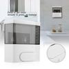 300ml Plastic Wall Mounted Soap Lotion Liquid Shampoo Dispenser for Home Hotel Restroom (Black)