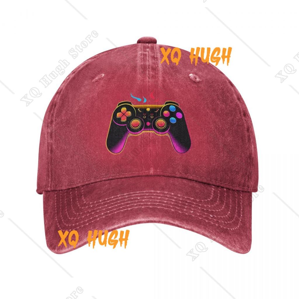 Gamepad in schönen Farben Unisex-Stil Baseballkappen Spielen Lustige Used-Denim-Kappen Hut Vintage Outdoor Sommer-Sonnenkappe