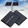 2 Stück Solarpanel 0,5W 2,5V DIY Tragbares Polysilizium-Solarpanel-Ladegerät für elektrische Kleingeräte
