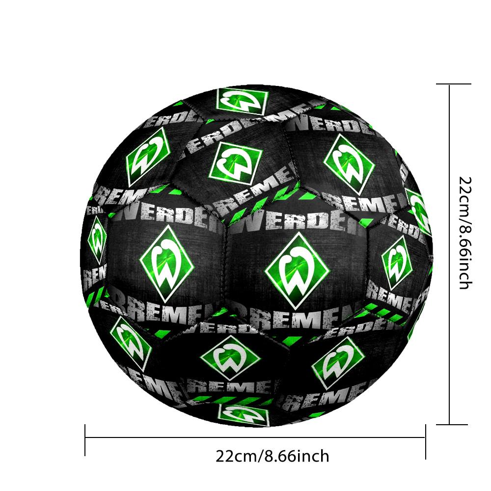 SV Werder Bremen Indoor Soccer Ball Size 5 Colorful All Ages Machine Stitched PVC Competition Ready Durable High-Bounce