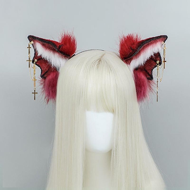 Halloween vampire bat beast ear headband little devil tail cos props subculture beast ear tail suit