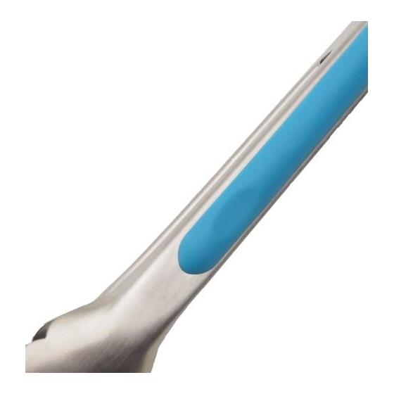CAPTAIN STAG Barbecue BB Cute Multi BBQ Tongs 23cm Light Blue UG-3208