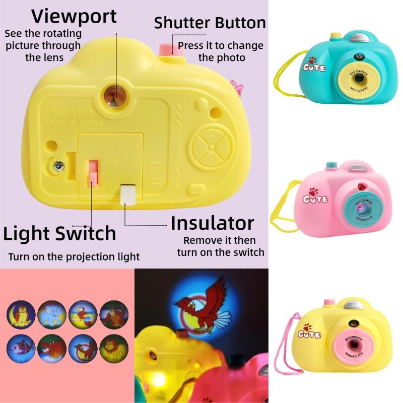 Glowing Projection Cartoon Animal Camera For Kids Fun And Educational Toy For Early Development