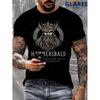 Men'S Hammersbald God of Impatience Ikingo T-Shirt | Casual Loose Fit Short Sleeve Shirt with Round Neck, Anime Manga Design, Perfect for Fans, PLUS