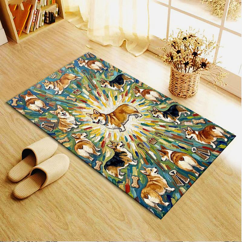 2025 New Cute puppy Carpet Rug for Living Room Bedroom Home Sofa Decoration,Kids play Non-slip Floor Mat