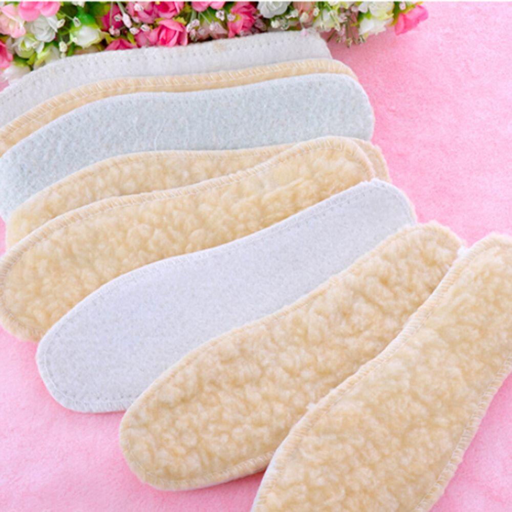 1 Pair Winter Soft Boots Warm Insoles Shoes Insert Fleece Pads Wool