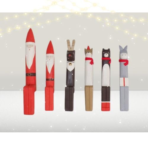 [T-Lab.] Tea Lab Xmas Christmas Sitting Thin Santa Doll, Size S