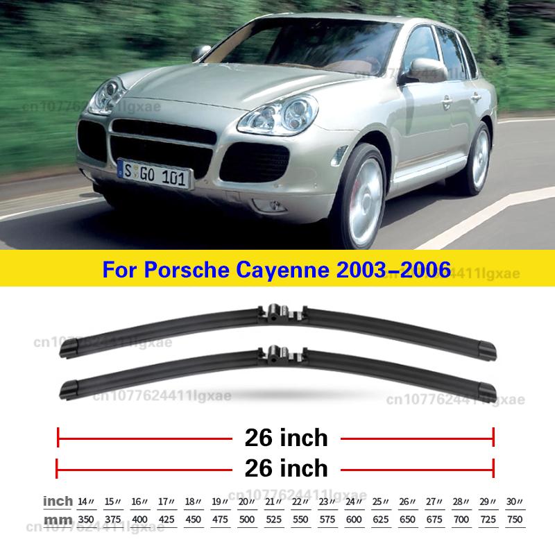 

Wiper Front Wiper Blades Kit For Porsche Cayenne 2003 2004 2005 2006 Windshield Windscreen 26 26 Accessories Front 2pcs