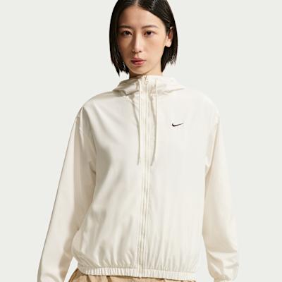 Nike Swoosh Jackets Women s Sail White Hooded Non Detachable Moderate S