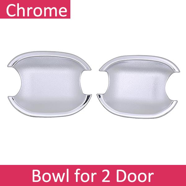 

Для Peugeot 207 207SW SW CC 2006 ~ 2014 07 черная автомобильная ручка из углеродного волокна или хромированная крышка дверных ручек ABS, аксессуары, крышка Bowl 2 door