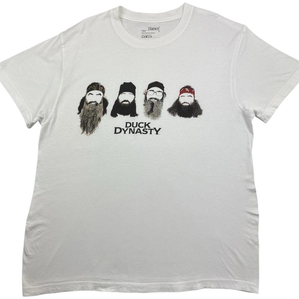 Duck Dynasty A&E T Shirt Mens Size L Large White USA TV Series Show Animal Tee