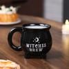 2 Stück Hexenkessel Kaffeetasse Halloween Kessel Tasse Dekorationen Hexenbräu Muster Tasse Keramik Gruselige Hexe Kaffeetasse Geburtstag Getränkebecher