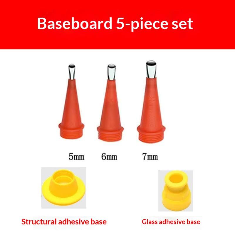 Stainless Steel Caulking Nozzle Silicone Sealant Tool Set For Bathroom Kitchen Sink Joint Sealing And Application