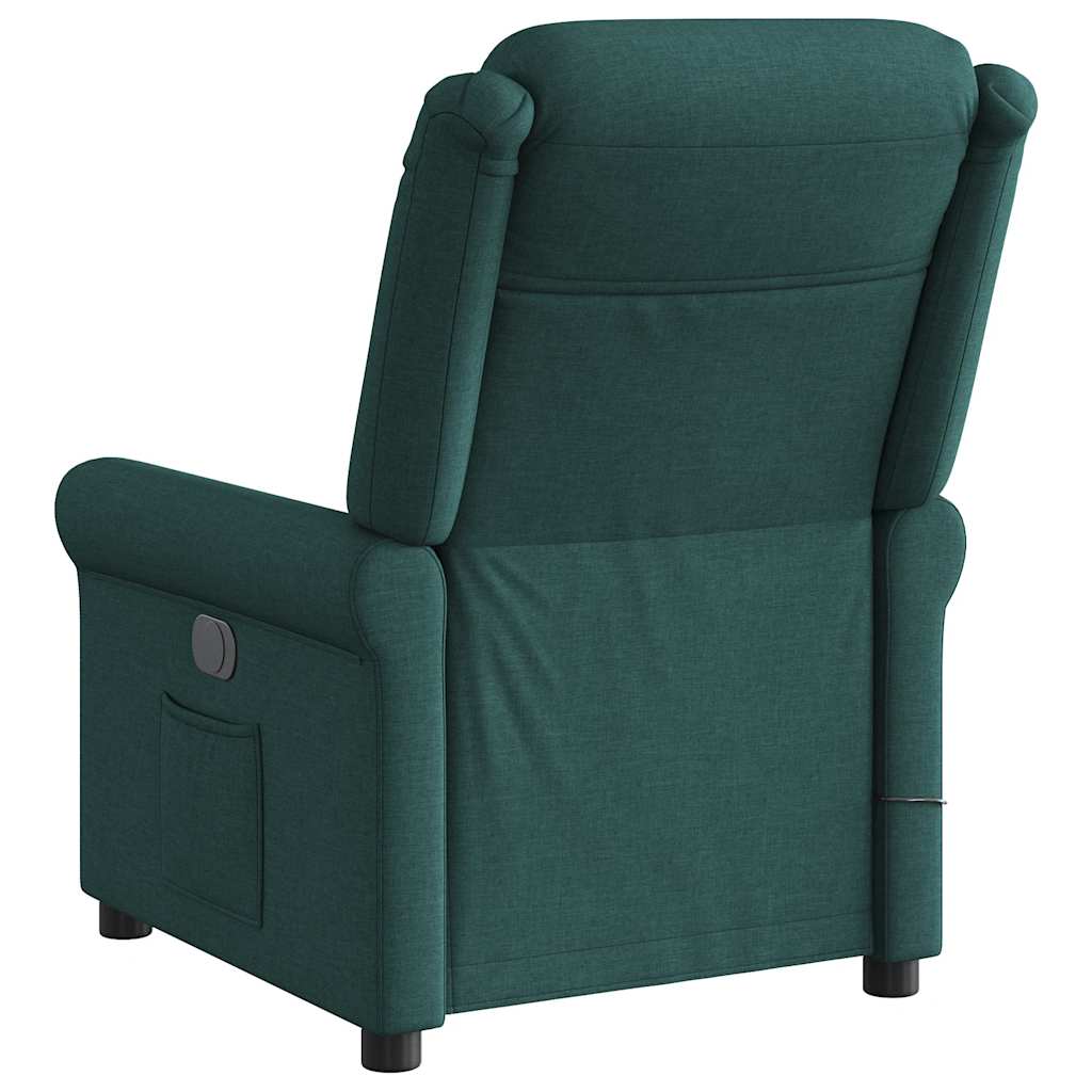 Massage Chair Dark Green Fabric