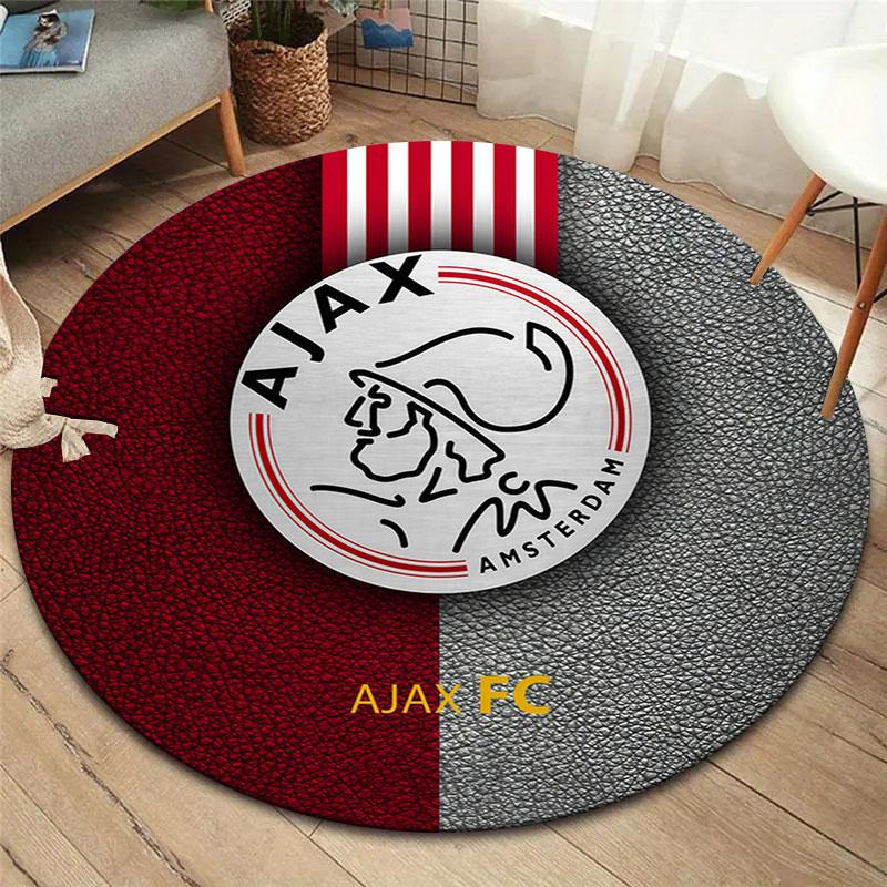 AFC Ajax Round Area Rug,Carpet Rug for Living Room Bedroom Sofa Playroom Decor,Non-slip Floor Mat