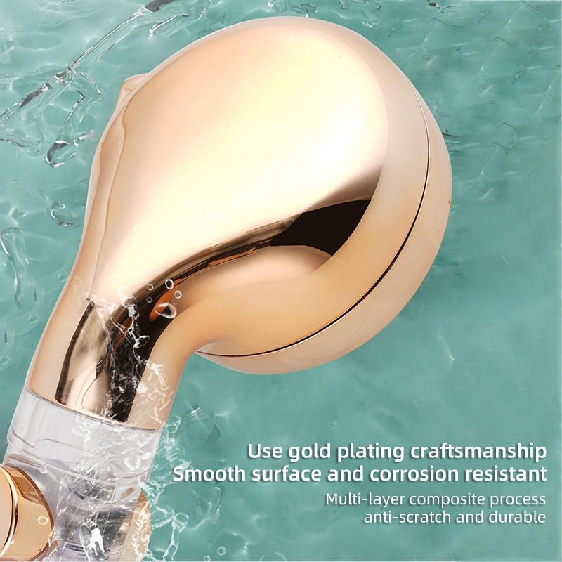 Shower Head Adjustable Water Flow With Turbocharged Bathroom Handheld Water-Saving Shower Head Bathroom Accessories
