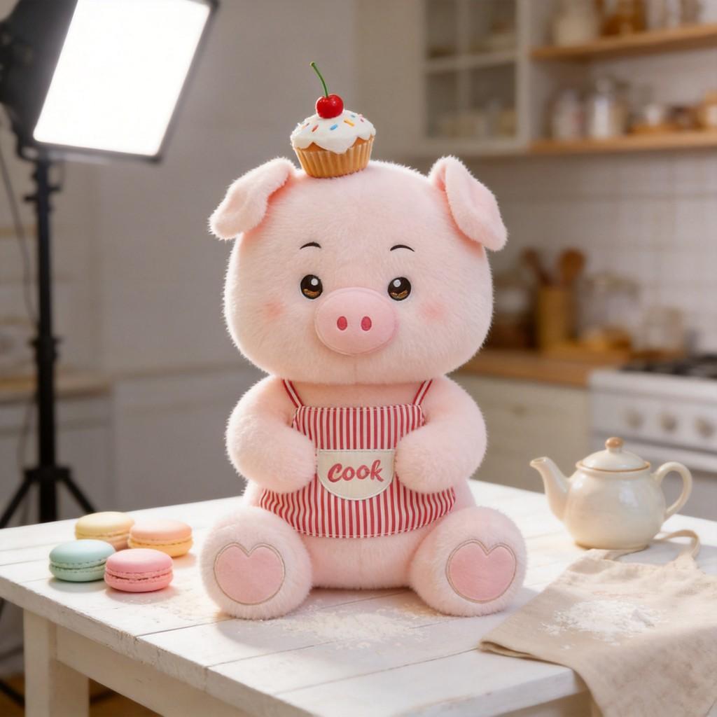Cute Pig Plush Toy For Couples And Weddings With Pp Cotton Filling