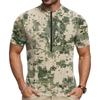 Herren Kurzarm Radtrikot Atmungsaktiv Schnelltrocknend Rundhalsausschnitt Reißverschluss Vorne Leichtes Sportshirt für Outdoor-Fahrten