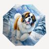 1 Stück Winter-Hunde-Regenschirm mit automatischer Öffnung/Schließung, winddichtes Dach, Bedienungsanleitung yy260311005