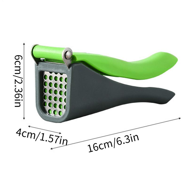 Stainless Steel Garlic Press Manual Potato Crush Chopper Multifunctional Hand Held Detachable Garlic Press Kitchen Gadget For