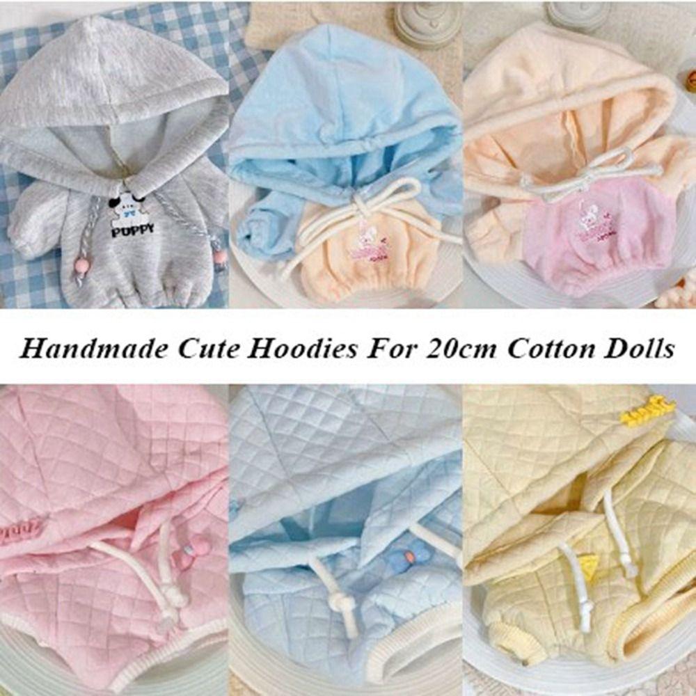 Casual Wear Handmade Hoodies Cute Fashion Tops Clothes for 20cm Cotton Dolls