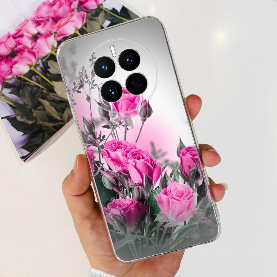 For Huawei Mate 50 Pro Case Stylish Butterfly Flowers Soft Slim Fundas Phone Case For Huawei Mate 50 Mate50 Pro Back Cover Coque