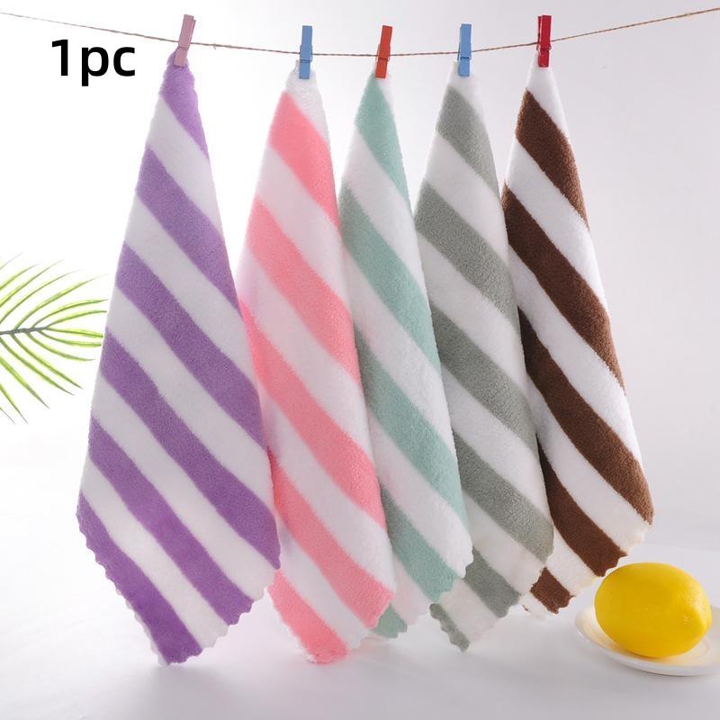 

1/5/10 шт. Салфетки для уборки из кораллового флиса с подсолнухом, Впитывающие кухонные салфетки для мытья посуды, Бытовые салфетки для уборки, Салфетка для вытирания 1pc