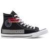 Converse Chuck Taylor All Star Vintage Casual Panelled High Top Canvas Shoes Unisex Black Rose Red