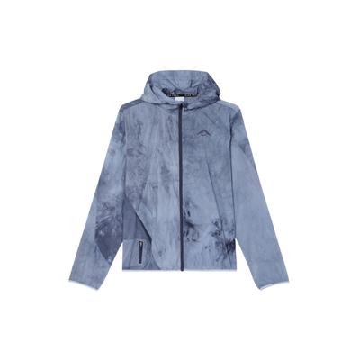 Trail Repel All Over Print Hooded Zip Casual Long Sleeve Jacket Women Jackets Blue FN6854-440