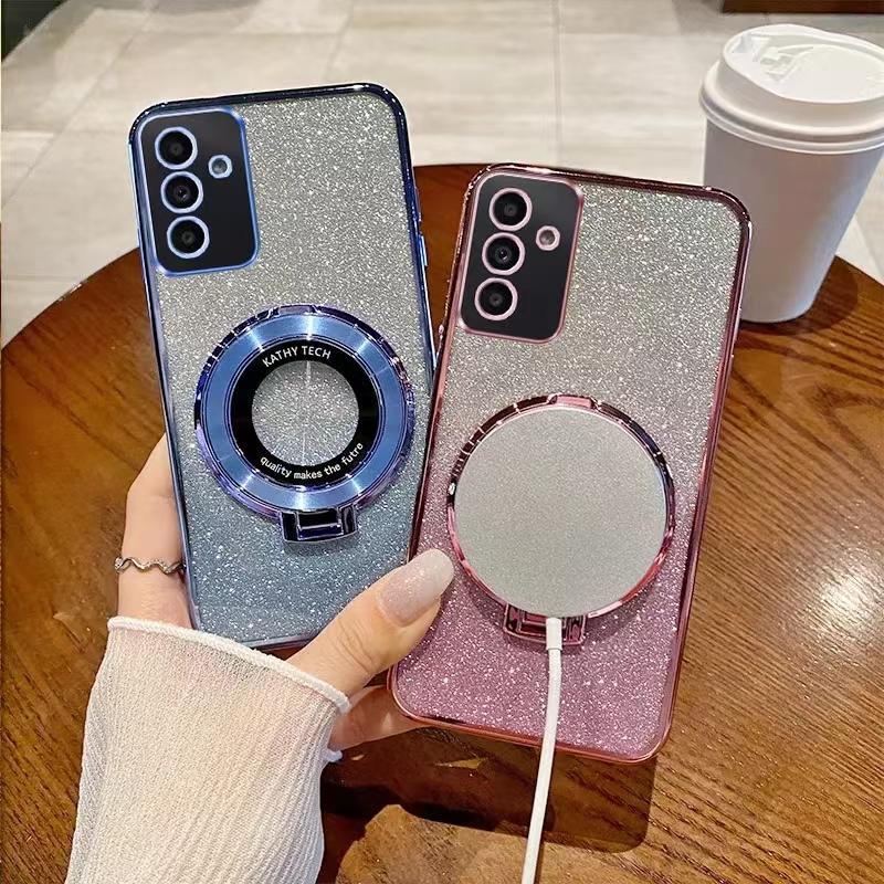 Luxury Magnetic Suction Stand Phone Case for Xiaomi MI 14 13 PRO 12 11 Lite CIVI 4 3 2 POCO X 4 3 M 3 4 Anti Drop Bracket Shell