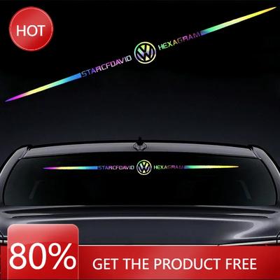 2025 Gorący 60cm Laserowa Naklejka na Szybę Samochodową Naklejki na Karoserię do Volkswagen Golf MK4 MK6 MK7 Jetta Touareg Beetle Passat Polo Tig