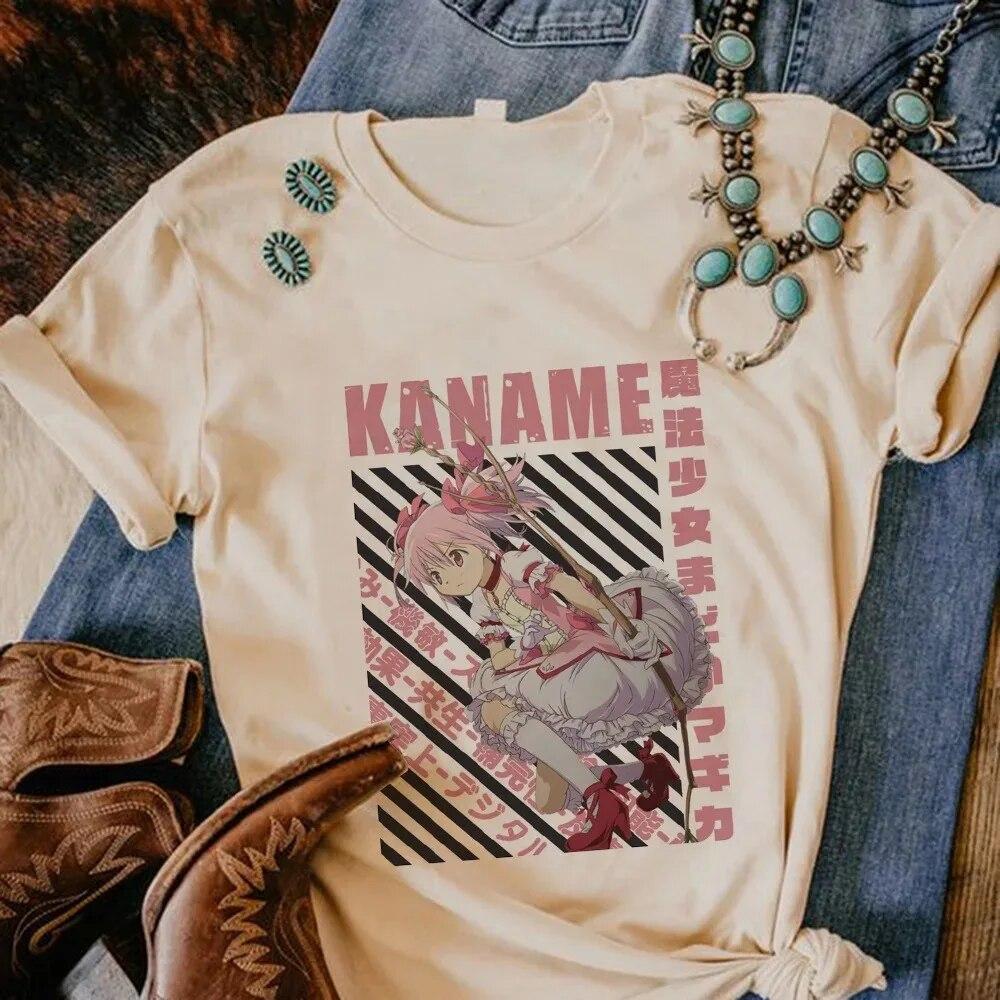 Puella Magi Madoka Magica Топ из 100% хлопка женская футболка уличная одежда с принтом — фото 11