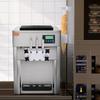 Commercial Soft Serve Ice Cream Machine 20L/H Yield 3 Flavor Countertop