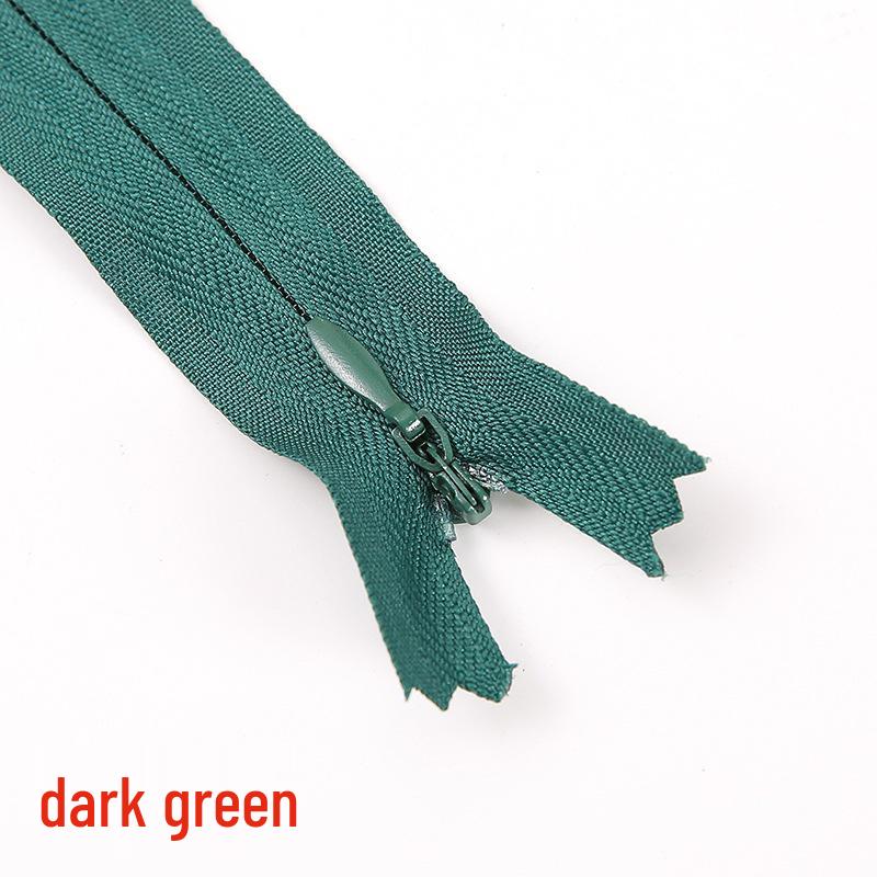 Zinc Alloy Pull Tab No. 3 Invisible Nylon Edge Zipper