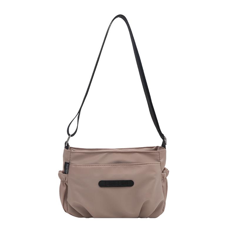 Women's Water-Repellent Nylon Crossbody Bag: Autumn/Winter Casual Solid Color Shoulder Bag
