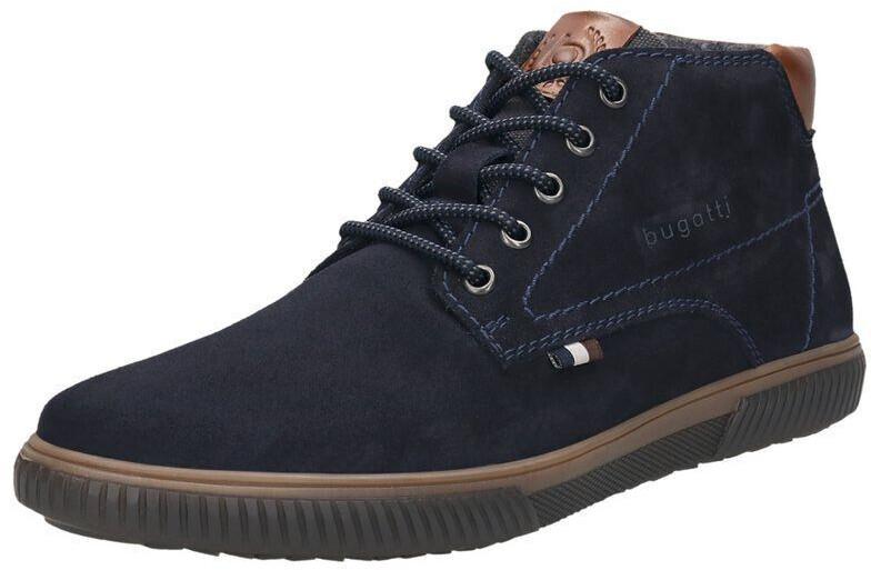 Bugatti Boots Sneakers Leather Comfortable Width Dark Blue