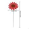 5x Metal Sunflower Garden Stakes, Spring Autumn Outdoor Decorative Lawn Yard Ornament for Swimming