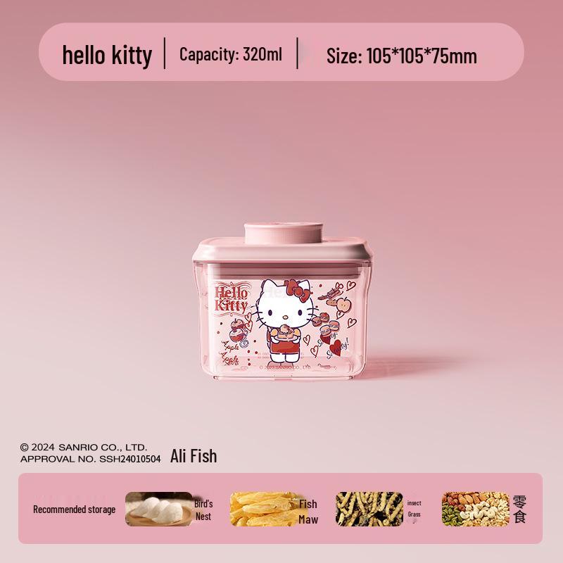 

Anko x Hello Kitty Food-Grade Sealed Storage Can for Snacks and Candy