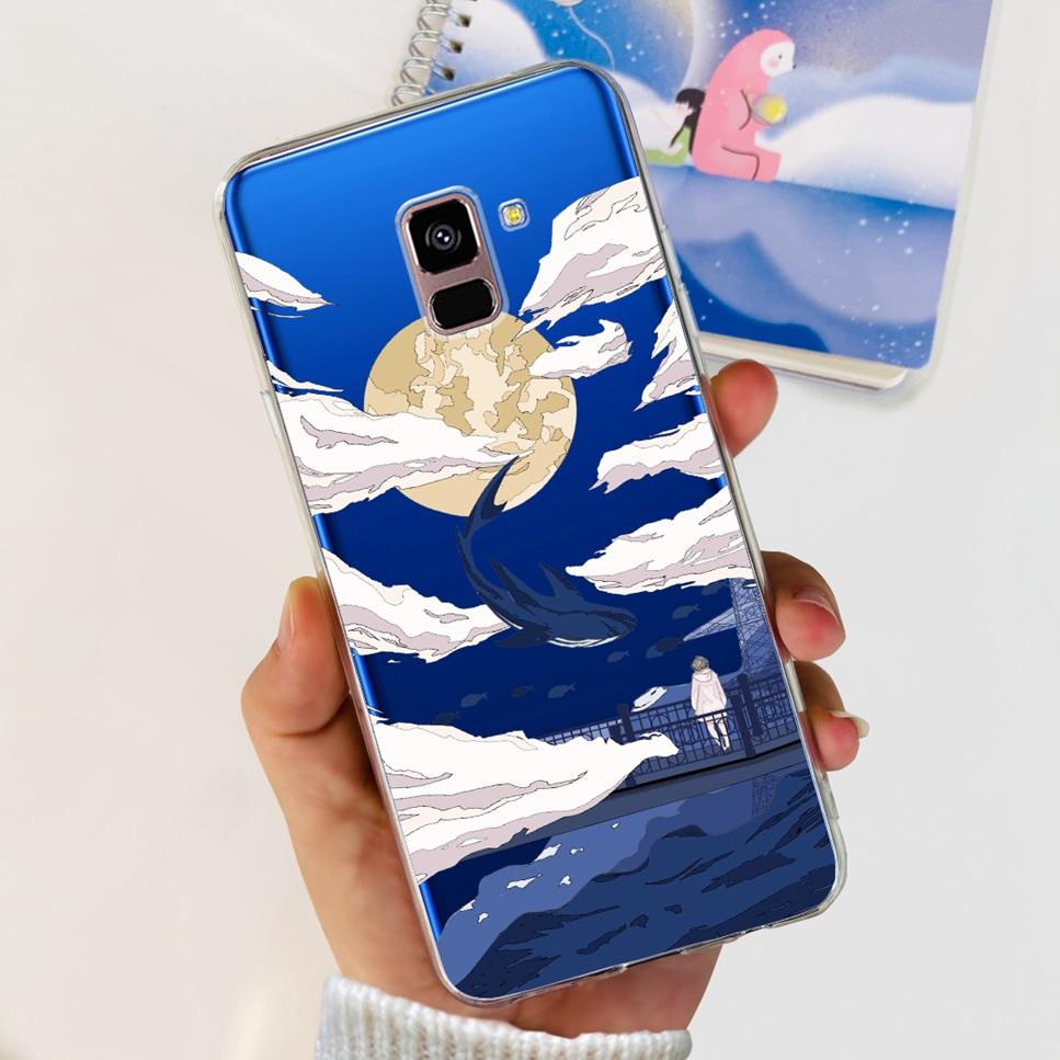 For Samsung Galaxy A8+ A8 Plus Case New Butterfly Flower TPU Soft Silicon Cover For Samsung A8+ 2018 SM-A730F Phone Case Funda