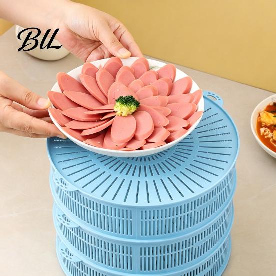 Meat Rack Stackable Mesh Food Cover with Lid Multi-Function Dome Vegetable for Vegetables Dumplings Seafood Space-Saving Kitchen Accessory Reusable
