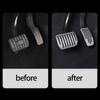 2 Pieces Aluminum Accelerator Pedal Covers Protectors Suitable For Vehicle Easy To Install And Improves Driving Comfort