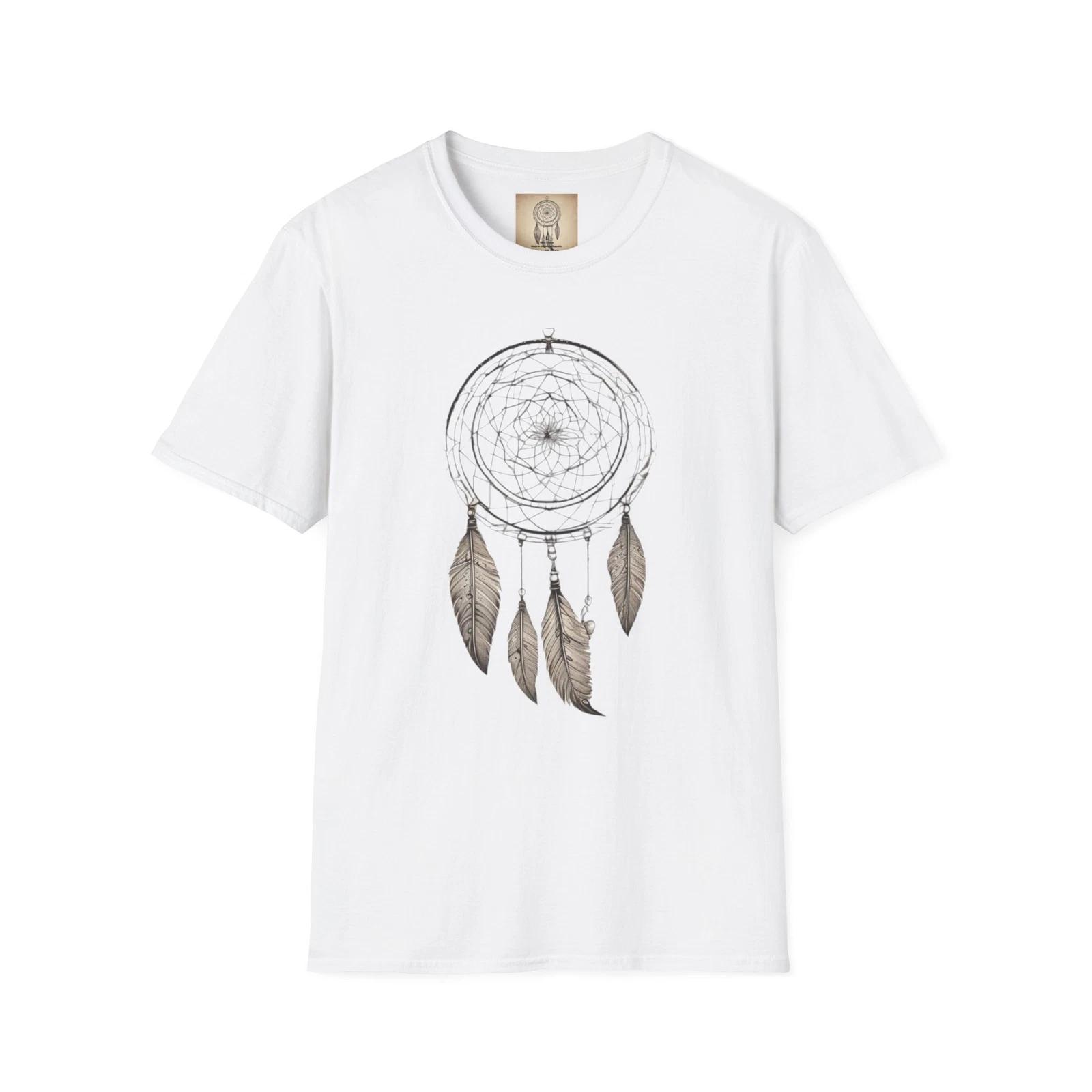 

Stylish Dream Catcher Graphic T-Shirt Trendy Boho Chic Design Unisex Casual Tee 3XL