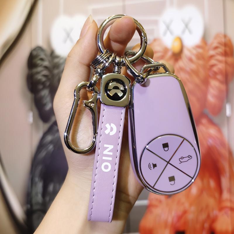2020 Nio ES6/EC6/ES8 Car Key Protective Case - Full-Wrap High-End Simple Shell for Women