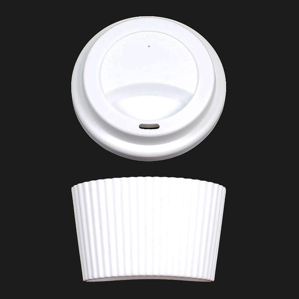 Silicone World 2PCS/Set Silicone Coffee Cup Cover Heat Insulation Anti Slip Cup Sleeve Mug Glass Cup Cover Anti-Dust Cup Lids