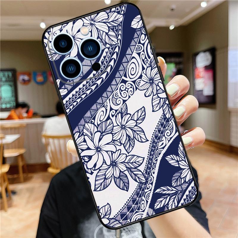 Maori Polynesian Samoan Tribal Case For iPhone 17 16 15 13 12 11 14 Pro Max Mini Plus 16e 17 Air Bumper Cover Accessories