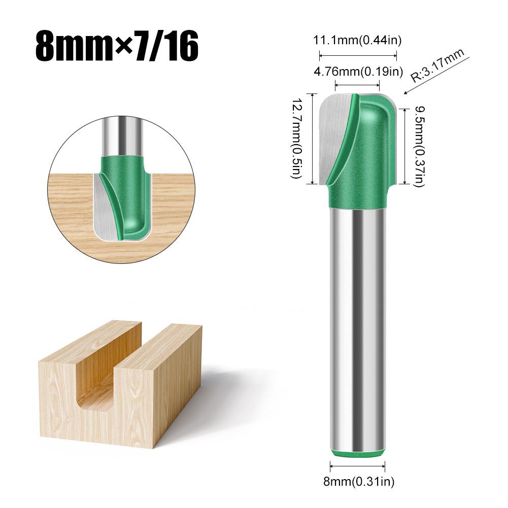 

8 Handle Double Arc Round Bottom Knife Slotting Knife Notch Knife Woodworking Scraping Bottom Knife Bowl Cutter Round Bottom Knife Chamfering Knife Double arc round bottom 8X7/16