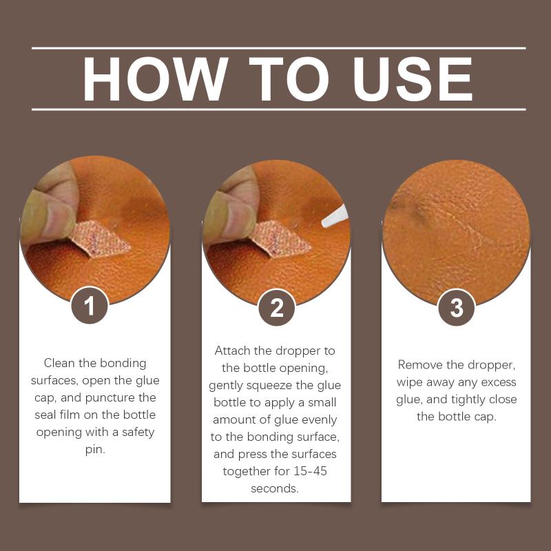 Quick Dry Leather Adhesive for Sofa Patch Furniture Car Bag Shoe Repair Durable Household Seamless Bonding
