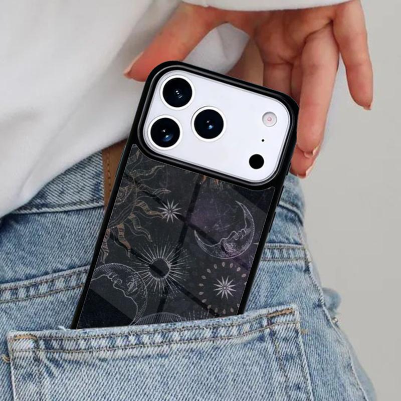 Suns Moons Astrological Phone Case for iPhone 17ProMax 12 13 14 15 16e 17 Pro Max Plus Air Cover